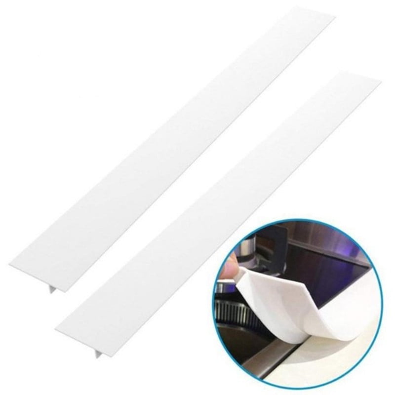 2 Silicone Kitchen Stove Counter Gap Cover Oven Guard Spill Seal Slit Filler 25"