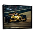 thumbnail image 2 of Designart Racing Oversized framed wall art decor, Racing framed wall Art, Rush of Formula Car at Speedway I , Yellow Modern black framed wall art, 40x30 inches black frame, 2 of 5