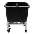 thumbnail image 6 of Sturdy Utility Sink Laundry Tub with 4 Wheels, Raised Bottom, Pop-Up Drain, and Spacious Cleaning Area, Ideal for Mop Washing and Versatile Household Use, 6 of 8