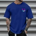 thumbnail image 2 of T-shirts à Col Rond pour Hommes, Hauts d'Été Décontractés, Séchage Rapide, Polyester, Manches Courtes, Coupe 3D, 2 of 5