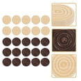 thumbnail image 3 of Miangastore 24pcs Wooden Chess Pieces Checkers Pieces Board Game Accessory, 3 of 8