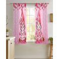 thumbnail image 4 of Valentine's Day Sheer Curtains 39 Inch Length 2 Panels Set for Living Room/Bedroom, Ombre Pink Gnomes Love Roses Romantic Kitchen Curtains Grommet Semi-Sheer Curtains Window Treatments 27.5"x39"x2, 4 of 7