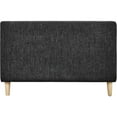 thumbnail image 3 of Chelsea Lane Asha Upholstered Linen Daybed, Dark Grey, 3 of 5