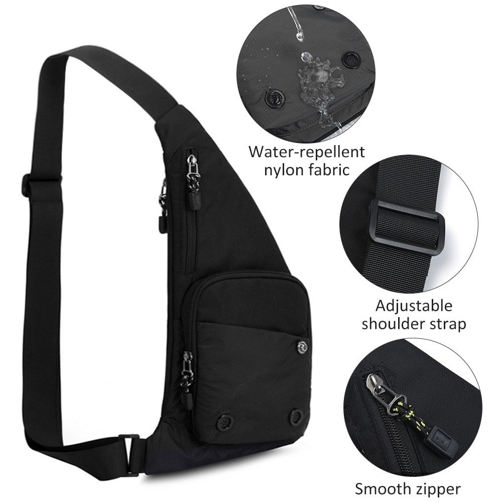 Lightweight Crossbody Sling Bag for Men and Women Travel Backpack