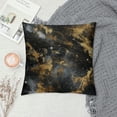 thumbnail image 2 of PHYHOO Black &amp; Gold Marble Throw Pillow Covers - Luxurious Abstract Ink Fluid Art Cushion Cover, Decorative Modern Decor for Home Sofa Living Room White, 2 of 5