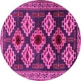 thumbnail image 1 of Ahgly Company Indoor Round Persian Pink Traditional Area Rugs, 6' Round, 1 of 4