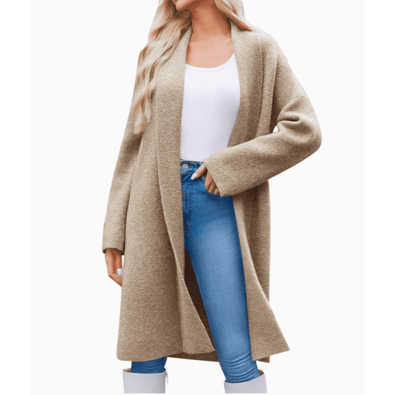 Womens Long Cardigan Sweaters Chunky Open Front Oversized Slouchy Knit Fall Trendy Coatigan Jackets