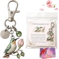 thumbnail image 2 of Tuvgenk August Birthstone Hummingbird Keychain Daily Accent for Handbag Keys and Sentimental Festival Gifting, 2 of 9