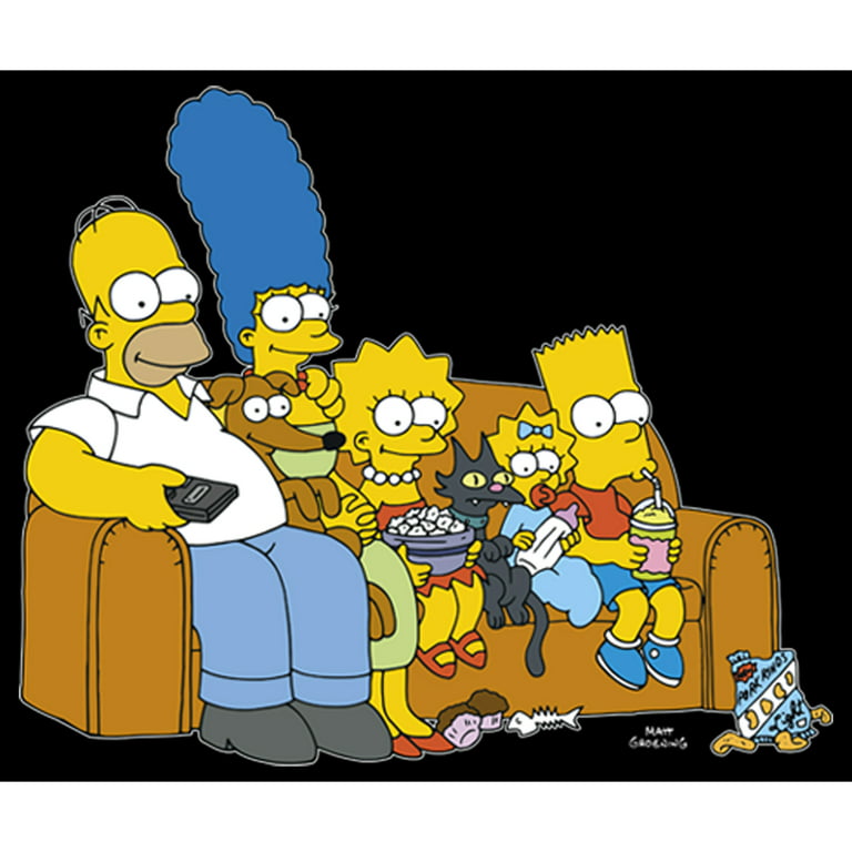 Black Hoodie Family The X Classic Pull Simpsons Couch Over Large Men\'s