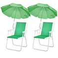thumbnail image 6 of UBesGoo Folding Beach Chair with Umbrella 120kg Capacity, Lightweight for Outdoors, Camping & Travel, Green, 6 of 8