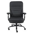 thumbnail image 5 of Pemberly Row Leather Upholstered Swivel Office Chair in Black, 5 of 7