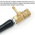 thumbnail image 4 of STYDDI Super Heavy Duty Garden Hose Shut Off Valve, 2 Pack Solid Brass Water Hose Shut-Off Ball Valve Adapter Connector with 4 Extra Rubber Washers, 4 of 7
