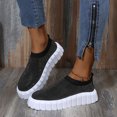 thumbnail image 1 of Zapatos de color sólido con suela gruesa para mujer, zapatos deportivos casuales transpirables de malla Wmkox8yii ytu3421, 1 of 6