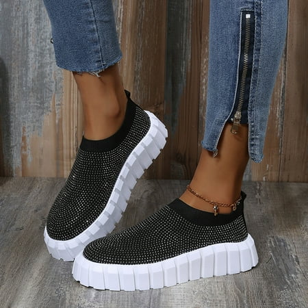 

KKCXFJX slippers for women Ladies Thick Soled Solid Color Shoes Mesh Breathable Casual Sports Shoes Gift