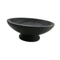 thumbnail image 2 of Cuenco de pedestal decorativo Frutero de madera Cuenco de madera para servir Cuenco de madera para desayuno negro, 2 of 9