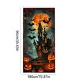thumbnail image 3 of FeiFu Halloween Door Cover Background Cloth Decor Door Cover Festival Hanging Cloth Party Tapestry Halloween Patterns Easy to Hang on Doors Walls, 3 of 6