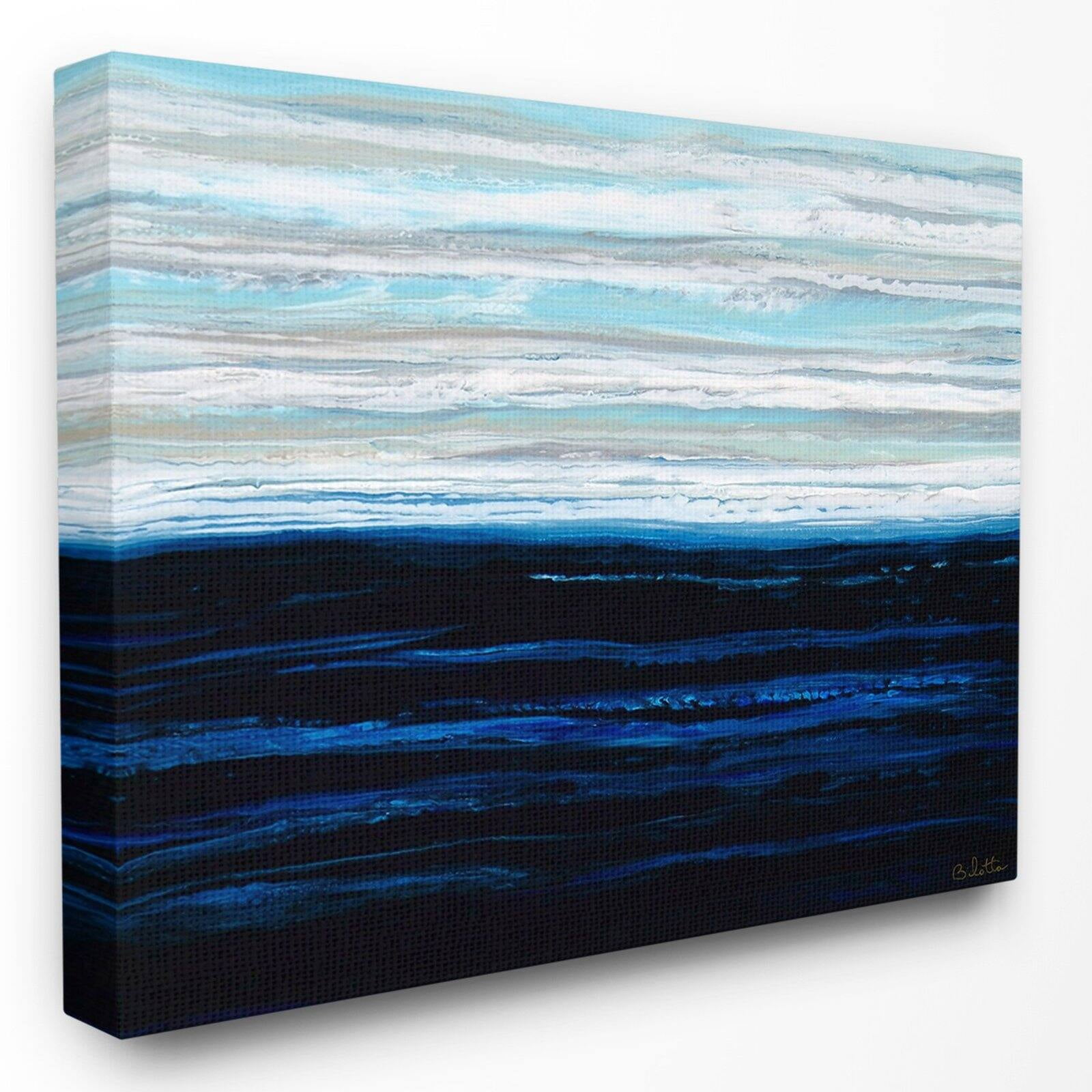 The Stupell Home Decor Collection Acrylic Resin Sky Clouds Wind Abstract Wall Art