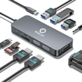 thumbnail image 1 of Estación de acoplamiento USB C Hub 10 en 1 con doble monitor 4K HDMI VGA, 1 of 7