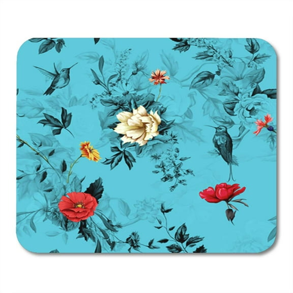 SIDONKU Flowers Poppy Wild Roses Chamomile Camomile Cornflower with Lily of Mousepad Mouse Pad Mouse Mat 9x10 inch
