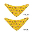 thumbnail image 6 of Goofa Mardi Gras Crayfish and Fleur de lis Pattern Pet Scarf Bandana - Adjustable and Comfortable,Dog Scarf Bib Kerchief Breedfor Dogs and Cats-Small, 6 of 8