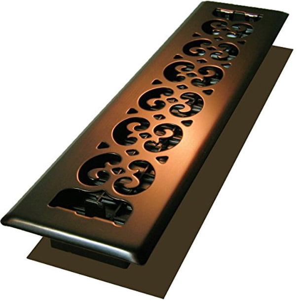 Decor Grates SPH214RB Floor Register, 2x14, Rubbed Bronze