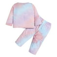 thumbnail image 3 of BULLPIANO Toddler Baby Girls Clothes Fall Outfits Baby Pullover Sweatshirt Sweatpants Set Kids Winter Sweatsuit, 3 of 5
