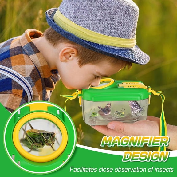 TAETOE 2 Sets Bug Catcher Kit for Kids, 8 Pcs Sturdy Outdoor Explorer Toys with Butterfly Net, Tweezer & Bug Habitat, Nature Exploration Gifts for Boys Girls Age 3 4 5 6 7 8