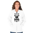 thumbnail image 3 of Only My Dog Understands Me Pet Lover Zip Up Hoodie Men's Women's Brisco Brands X, 3 of 6