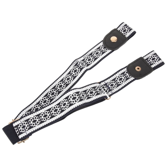 UPOUART Cinturón Negro Elástico Para Mujer Sin Ideal Para Combinar Con Cualquier Casual