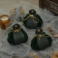 thumbnail image 4 of Gift Bag Drawstring Flannelette Texture Buckle Closure Portable Decor Gift Giving Widely Used Faux Leather Party Candy Pouch Wedding Ornament, 4 of 7