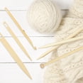thumbnail image 1 of OULII 1 Set Weaving Loom Tools Brown Wooden Weaving Needle Craft Making For Family And Friends, 1 of 5