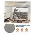 thumbnail image 3 of TROPOW Retractable Awning, Manual Awnings for Patio, Sun Shade Patio Awning with Crank Handle, Aluminum Frame, 280 g Polyester Fabric, for Deck, Balcony, Yard, 3 of 7