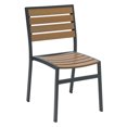 thumbnail image 2 of KFI Eveleen Armless Outdoor Chair, Dark Grey, 2 of 2