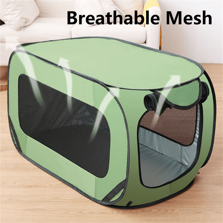 Holocky Foldable Dog Pet Kennel Large Pet Travel Crate Portable