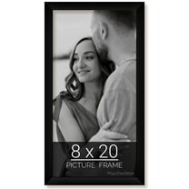 wallsthatspeak 8x20 Black Picture Frame for Puzzles Posters Photos or Artwork