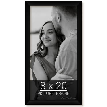 wallsthatspeak 8x20 Black Picture Frame for Puzzles Posters Photos or Artwork