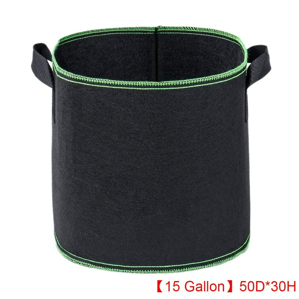 15 Gallon Black Planting Grow Bags Cloth Pots Grow Pouches Walmart