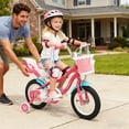 thumbnail image 4 of Costway Vélo pour Enfants de 12” avec Panier, Siège pour Poupée, Rubans Colorés, 2 Roues Stabilisatrices, Guidon, 4 of 10