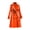 Orange, variant on Quixlent Women's Double Breasted Long Trench Coat Belted Notch Lapel Overcoat Fall Winter Windproof Classic Outerwear