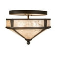 thumbnail image 6 of Meyda Tiffany 189636 Simple Mission 2 Light 13" Wide Semi-Flush Ceiling Fixture - Rust /, 6 of 7