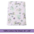 thumbnail image 4 of Gypsy Floral Spirograph Animals Giraffe Hippo Elephant 3 Piece Pink Cotton Toddler Sheet Set, 4 of 7