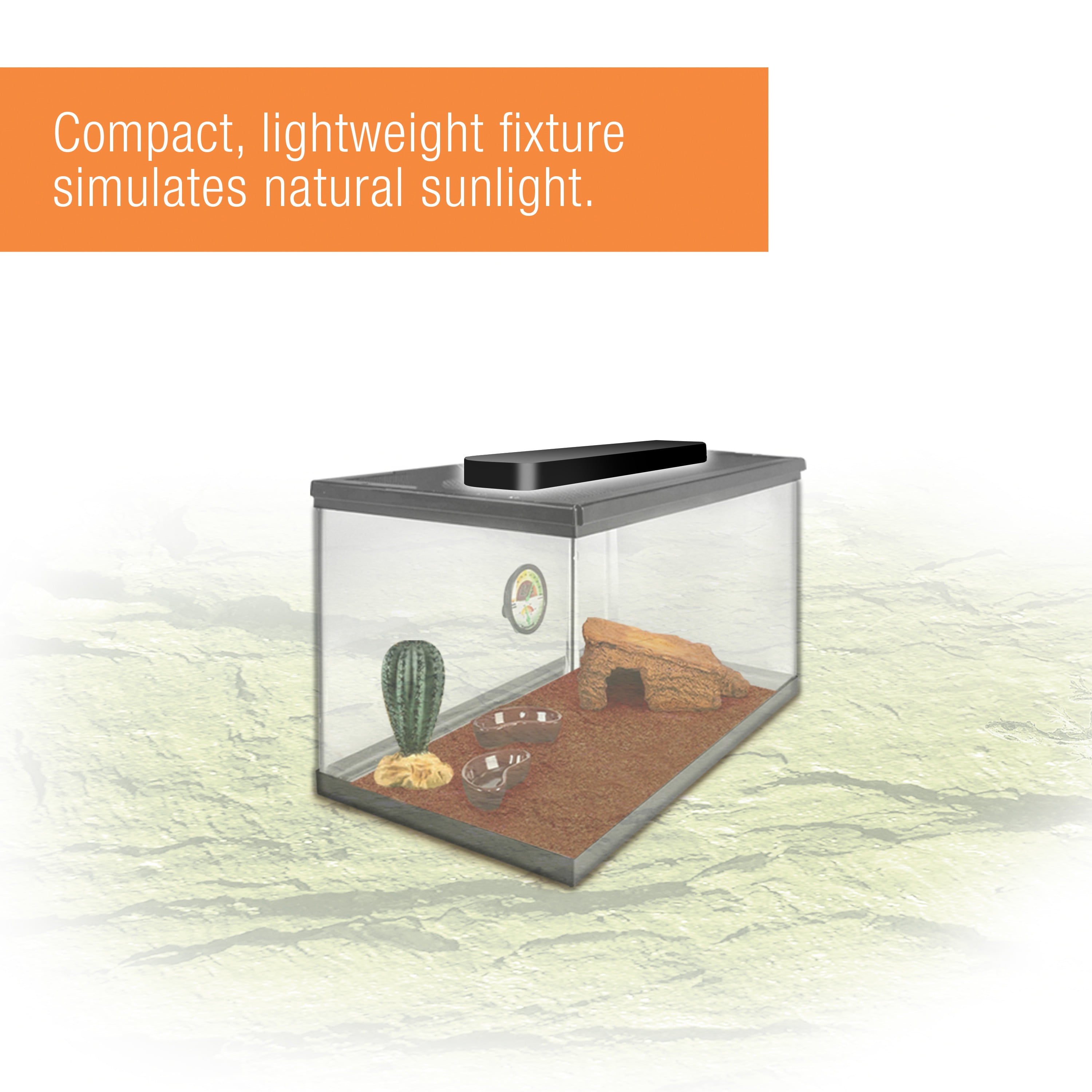Zilla slimline desert 50 uvb cheap t8 fluorescent fixture