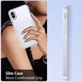 thumbnail image 5 of for iPhone Xs Case , iPhone X Case with Ring [Compatible with Magsafe], Full Body Protective Cover Slim Shockproof Kickstand Phone Case for Apple iPhone X/XS 5.8", White, 5 of 16
