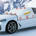 thumbnail image 4 of Needhep Upgraded Car Windshield Cover for Ice & Snow All-Weather Protection Magnetic Fit Weatherproof Frost Cover, Car Winter Accessories, Fit for SUVs, Trucks, Cars 90.5*54.3in (A), 4 of 4