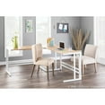 thumbnail image 5 of Roman Industrial "L" Shaped Desk In White Metal And Natural Wood-Pressed Grain Bamboo, 5 of 7