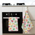 thumbnail image 4 of Sikiie Turtle Flower Waffle Weave Kitchen Dish Cloth,Super Absorbent Kitchen Dish Towels 16*26 Inches for Dish Rags Washing Dishes, Drying Dishes, 4 of 7
