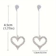 thumbnail image 3 of WILLBEST Aretes De Acero Inoxidable Pendientes En Forma De Corazón Pendientes De Moda De Alta Gama Accesorios Para Mujeres Y Niñas Para Regalo, 3 of 5