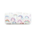 thumbnail image 2 of Nap Mat with Removable Pillow for Kids Toddler Boys Girls Daycare Preschool Kindergarten Sleeping Bag, Rainbows and Clouds Printed on White,100% Soft Microfiber, 2 of 5