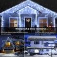 thumbnail image 4 of Christmas Lights, LED Icicle Lights, 400 LED 39Ft 8 Modes with 80 Drops Icicle Christmas Lights, Waterproof Connectable Outdoor Icicle for Holiday, Christmas Decorations (White), 4 of 8