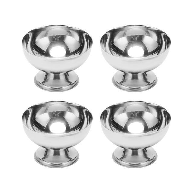 Vaso de metal para pudín, 4 piezas, cuenco para helado, cuenco para helado, vaso de metal para helado, diseño a prueba de futuro